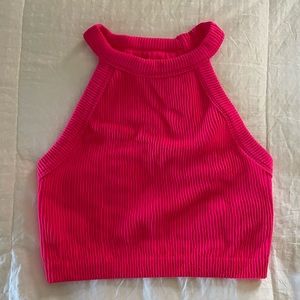 Aerie Superchill Seamless High Neck Bra Top